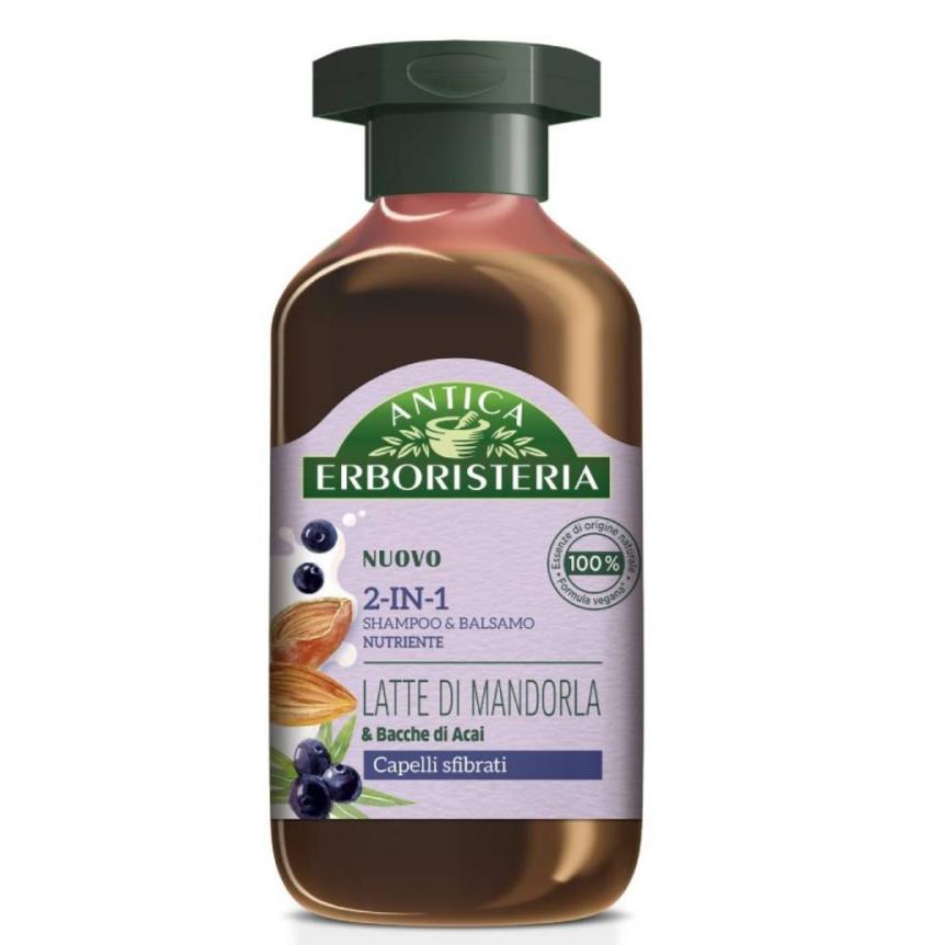 ANTICA ERBORISTERIA SHAMPOO NUTRIENTE 2-IN-1 - LATTE DI MANDORLA - 225ML
