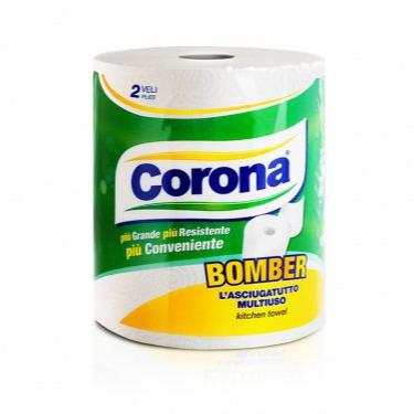 CORONA BOMBER CARTA ASCIUGATUTTO 2 VELI