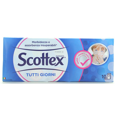 SCOTTEX FAZZOLETTI 3 VELI - 10 PACCHETTI