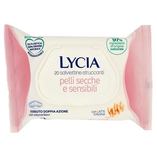 LYCIA SALVIETTINE STRUCCANTI PELLI SENSIBILI - 20pz