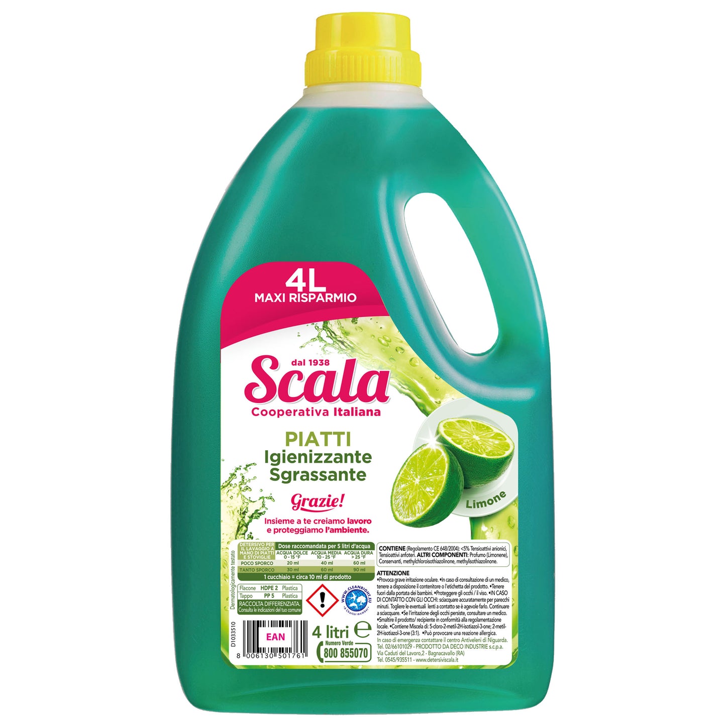SCALA PIATTI MAXI RISPARMIO - LIMONE - 4L