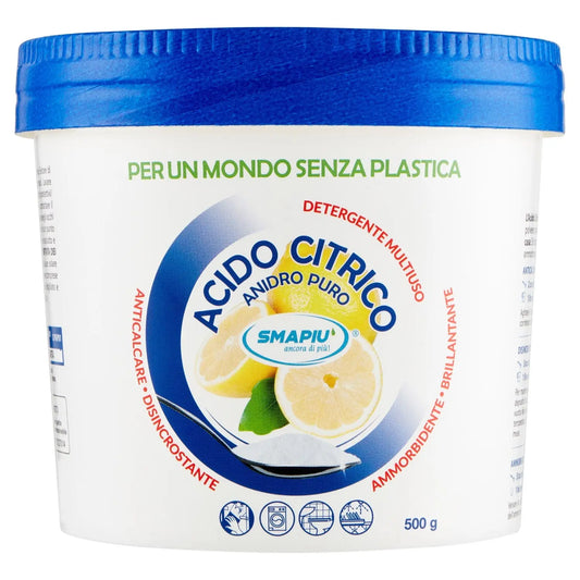 SMAPIÙ ACIDO CITRICO - DETERGENTE MULTIUSO - 500 g
