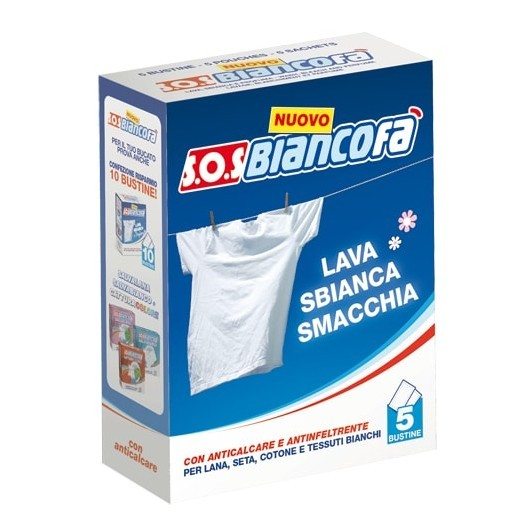SOS BIANCOFA - LAVA SBIANCA SMACCHIA - 5 BUSTINE