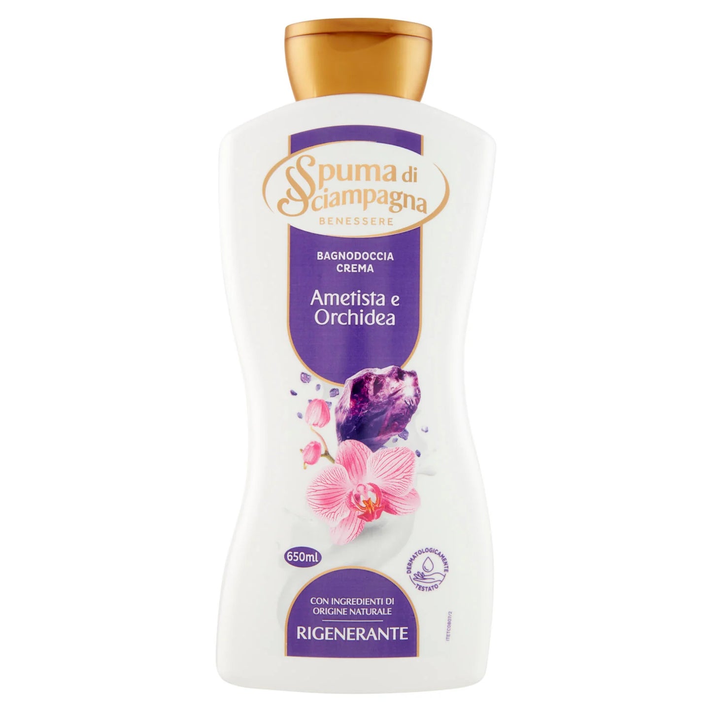 SPUMA DI SCIAMPAGNA BAGNODOCCIA RIGENERANTE AMETISTA E ORCHIDEA - 650ML