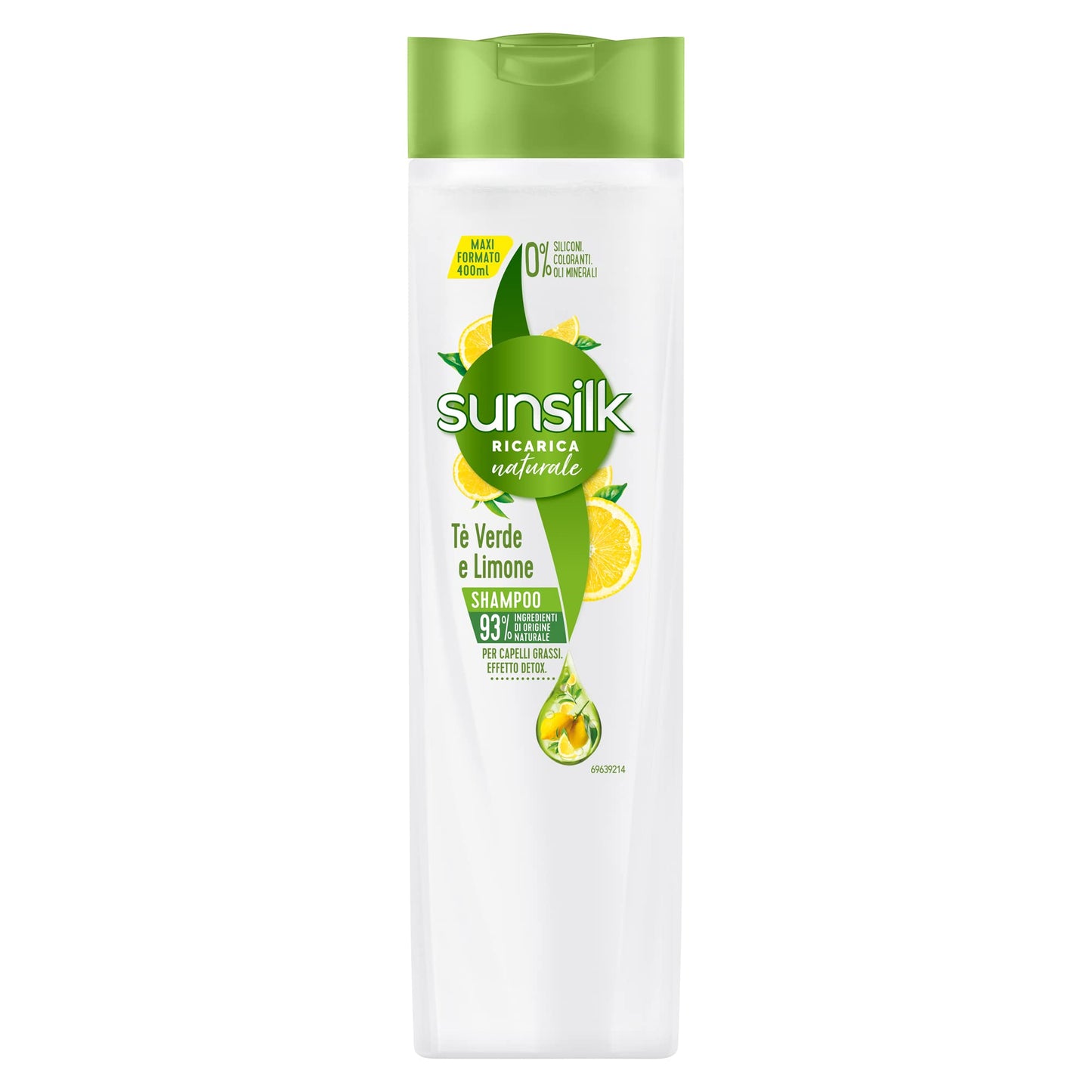 SUNSILK SHAMPOO NATURALE DETOX TÈ VERDE E LIMONE 400ML