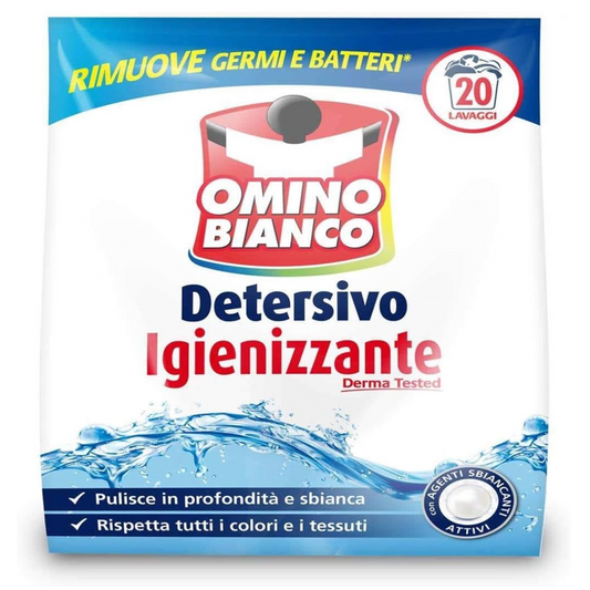 OMINO BIANCO DETERSIVO IGIENIZZANTE IN POLVERE - 20 lavaggi