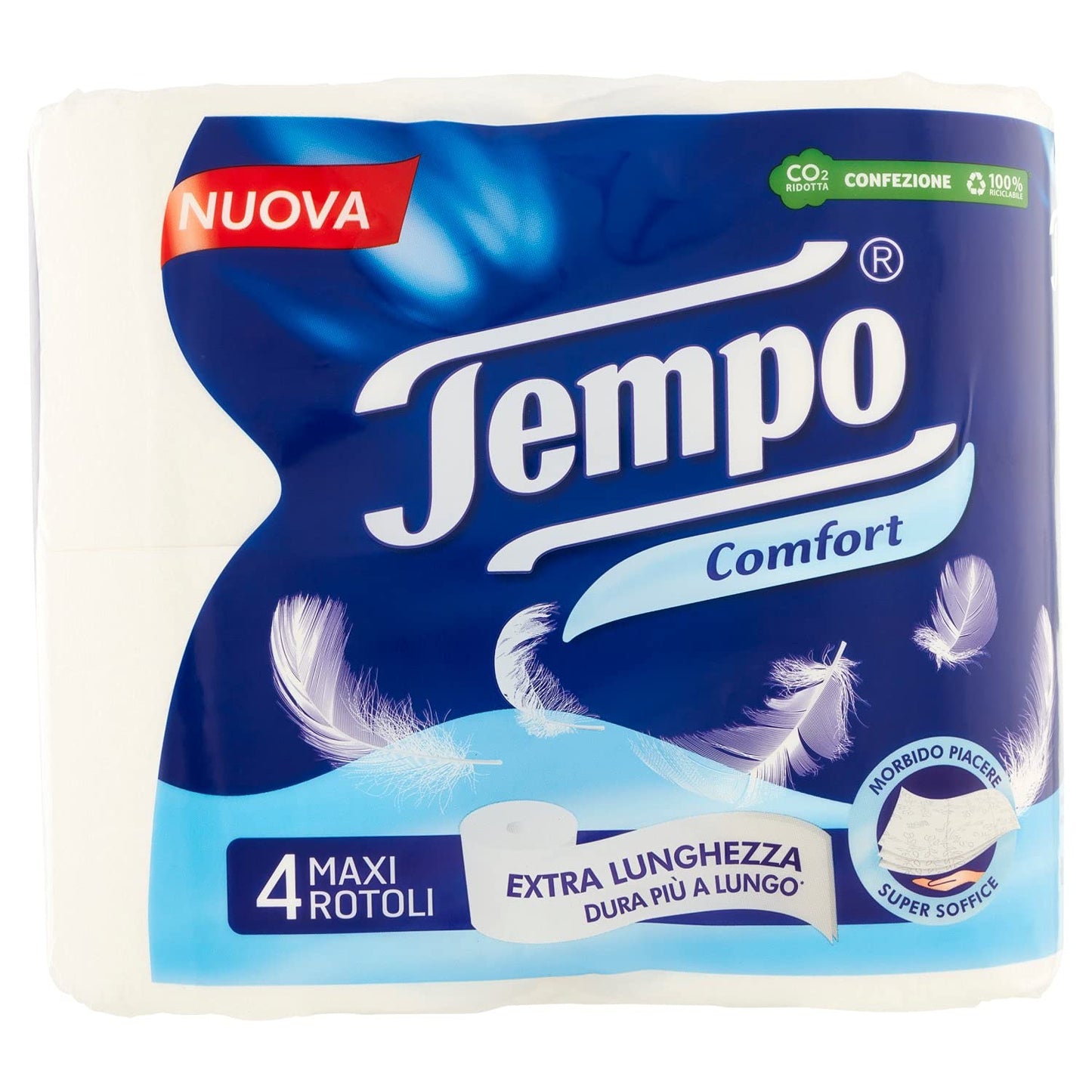 TEMPO COMFORT CARTA IGIENICA - 4 MAXI ROTOLI