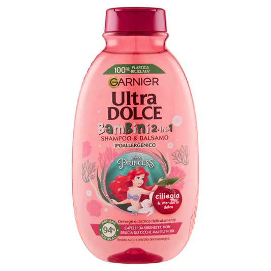 ULTRA DOLCE 2IN1 SHAMPOO BAMBINI PRINCESS - CILIEGIA E MANDORLA - 300ML