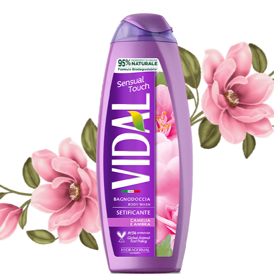 VIDAL BAGNODOCCIA SETIFICANTE CAMELIA E AMBRA - 500 ML