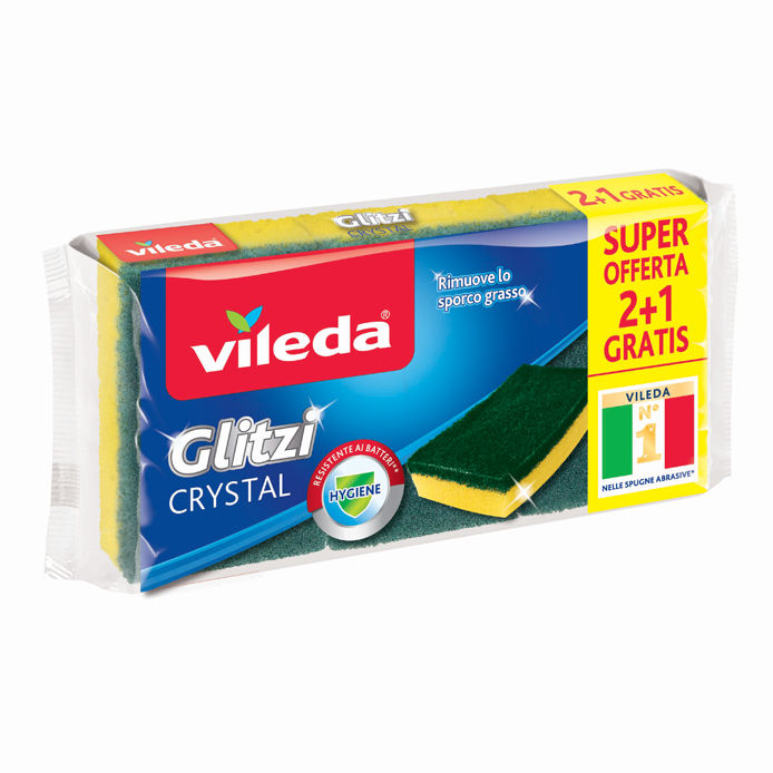 VILEDA SPUGNE GLITZ CRYSTAL - 3 pz