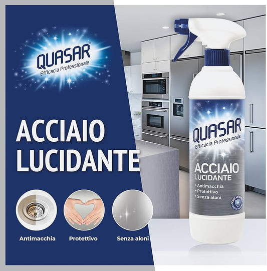 QUASAR SPRAY ACCIAIO LUCIDANTE - 580ml