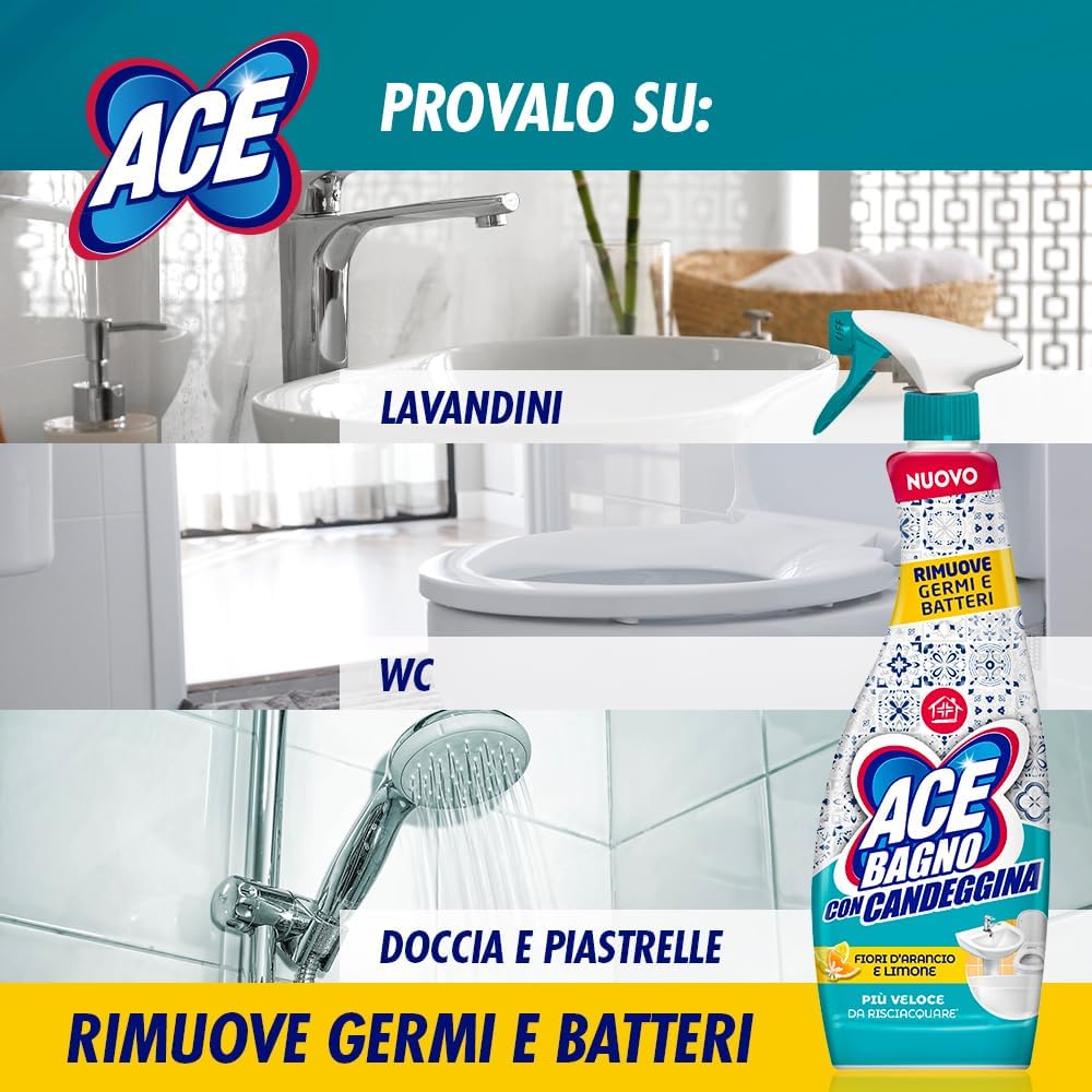 ACE BAGNO SPRAY CON CANDEGGINA - 600ml