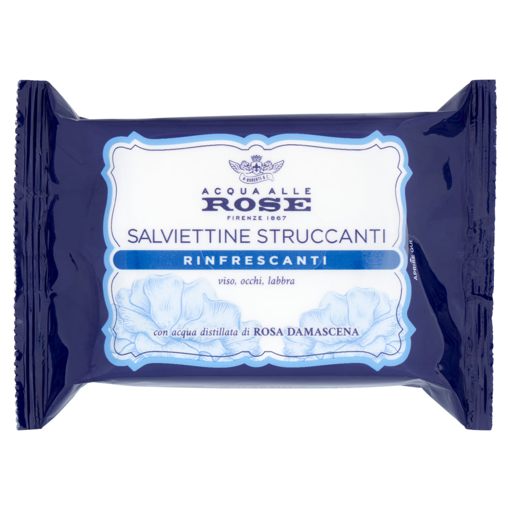 ACQUA DI ROSE SALVIETTINE STRUCCANTI RINFRESCANTI 20 PZ