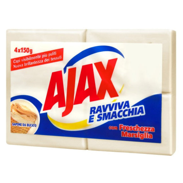 AJAX SAPONE DI MARSIGLIA - 4 SAPONETTE DA 150g
