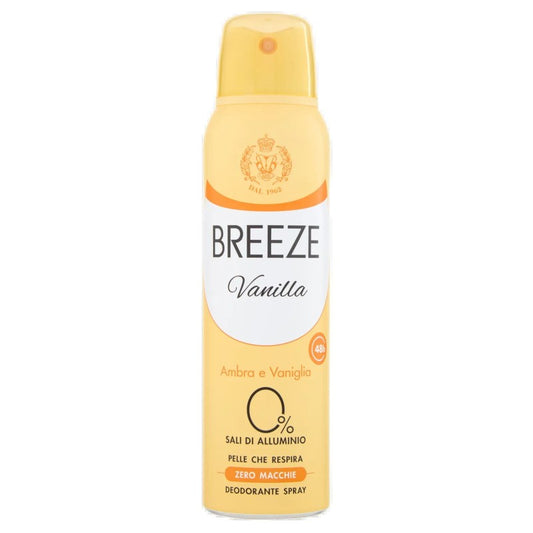 BREEZE DEODORANTE SPRAY AMBRA E VANIGLIA - 150 ml
