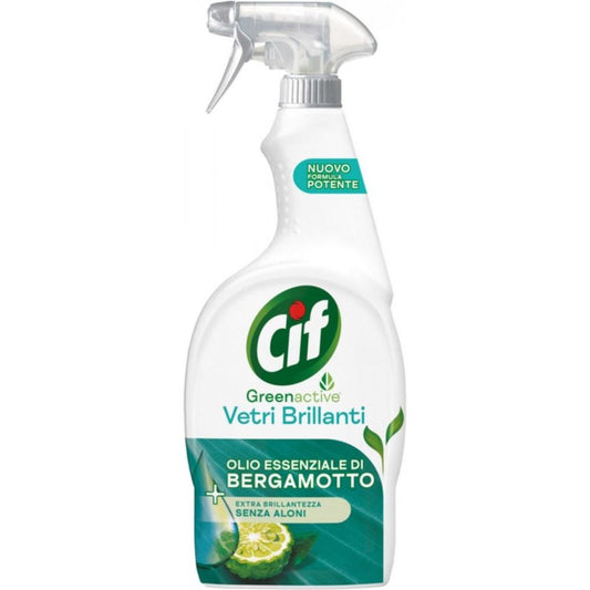 CIF SPRAY GREENACTIVE VETRI BRILLANTI - BERGAMOTTO - 650ml