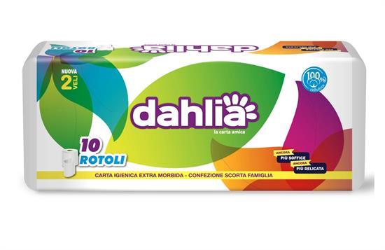 DAHLIA CARTA IGIENICA DOPPIO VELO - 10 ROTOLI