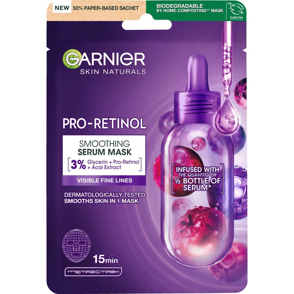 GARNIER SKINACTIVE MASCHERA SIERO PRO-RETINOL - SMOOTHING - ANTI RUGHE