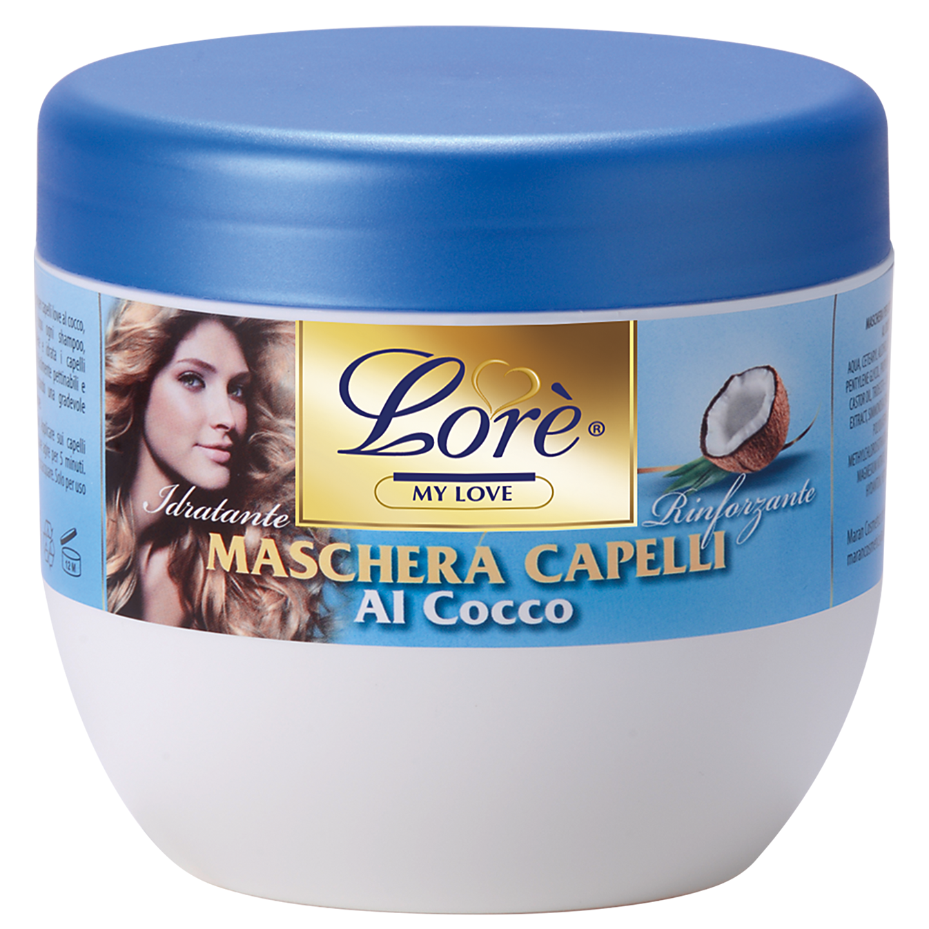 LORÈ MASCHERA CAPELLI MOSSI E RICCI - COCCO 500ml