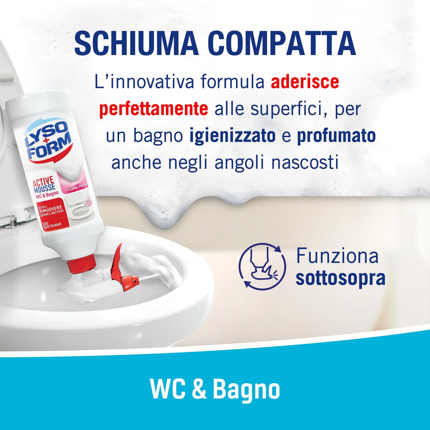 LYSOFORM ACTIVE MOUSSE WC E BAGNO - 435ml