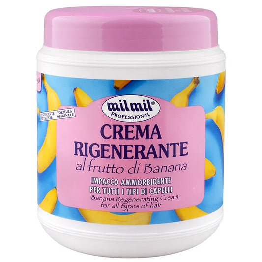 MIL MIL CREMA RIGENERANTE PROFUMO BANANA - TUTTI I CAPELLI - 1L