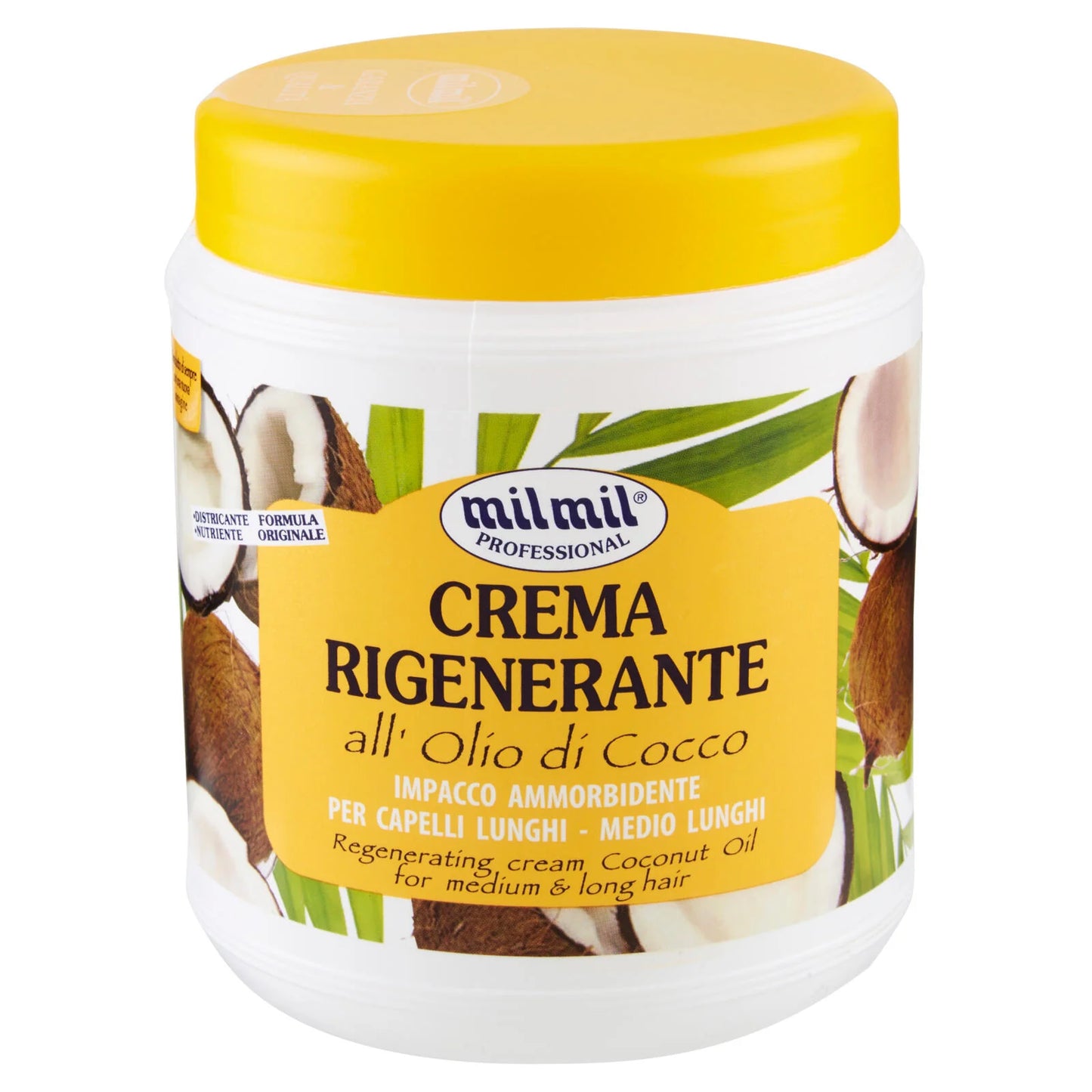 MIL MIL CREMA RIGENERANTE OLIO DI COCCO - CAPELLI LUNGHI - 1L