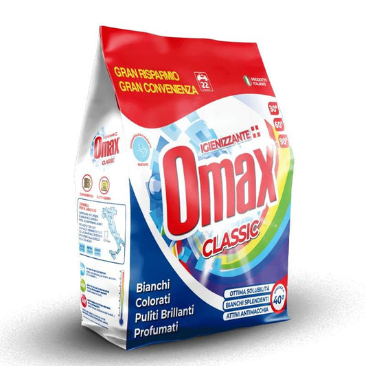 OMAX IGIENIZZANTE - DETERSIVO IN POLVERE 22 LAVAGGI