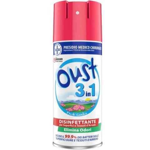 OUST SPRAY DISINFETTANTE 3 in 1 FRESH GARDEN - 400 ML