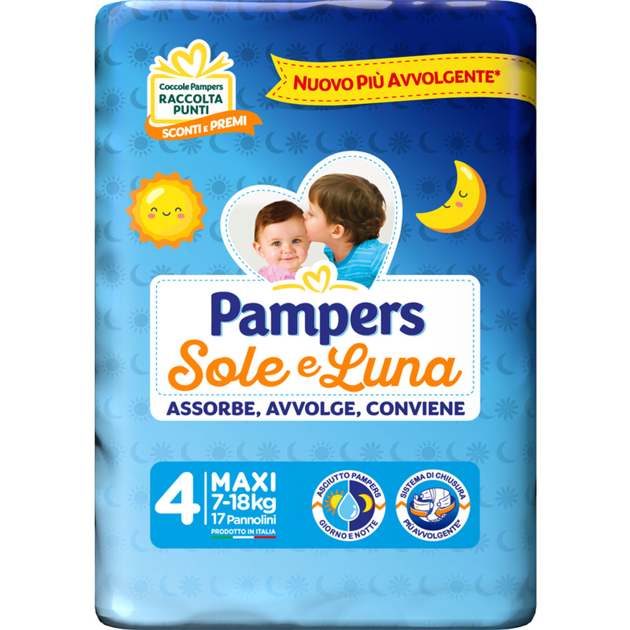 PAMPERS SOLE E LUNA PANNOLINI - VARI FORMATI