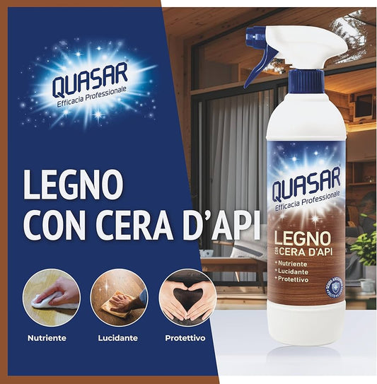 QUASAR SPRAY LEGNO CON CERA - 580ml