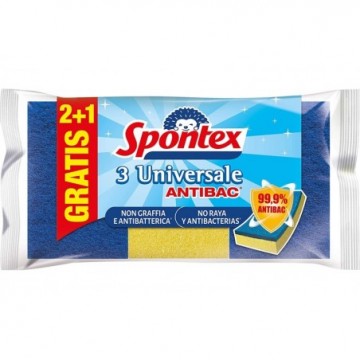SPONTEX SPUGNA UNIVERSALE DELICATA ANTIBATTERICA - 3 pz