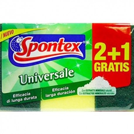 SPONTEX SPUGNA UNIVERSALE ANTIBATTERICA - 3 pz