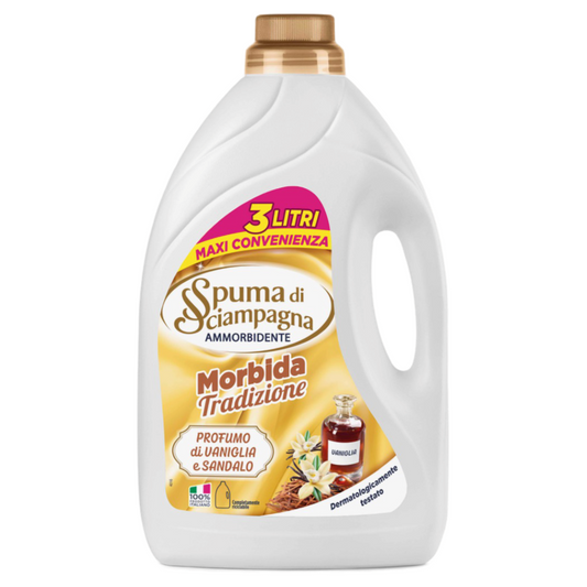 SPUMA DI SCIAMPAGNA AMMORBIDENTE VANIGLIA E SANDALO - 3L