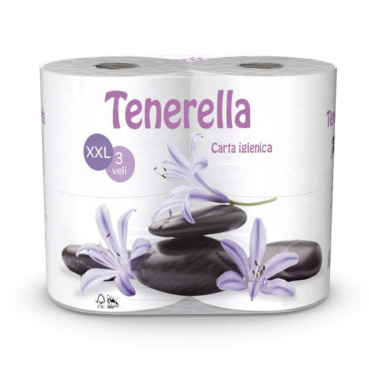 TENERELLA CARTA IGIENICA 3 VELI - 4 ROTOLI XXL