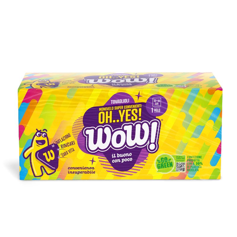 WOW TOVAGLIOLI MONOVELO 30x33cm - FORMATO CONVENIENZA