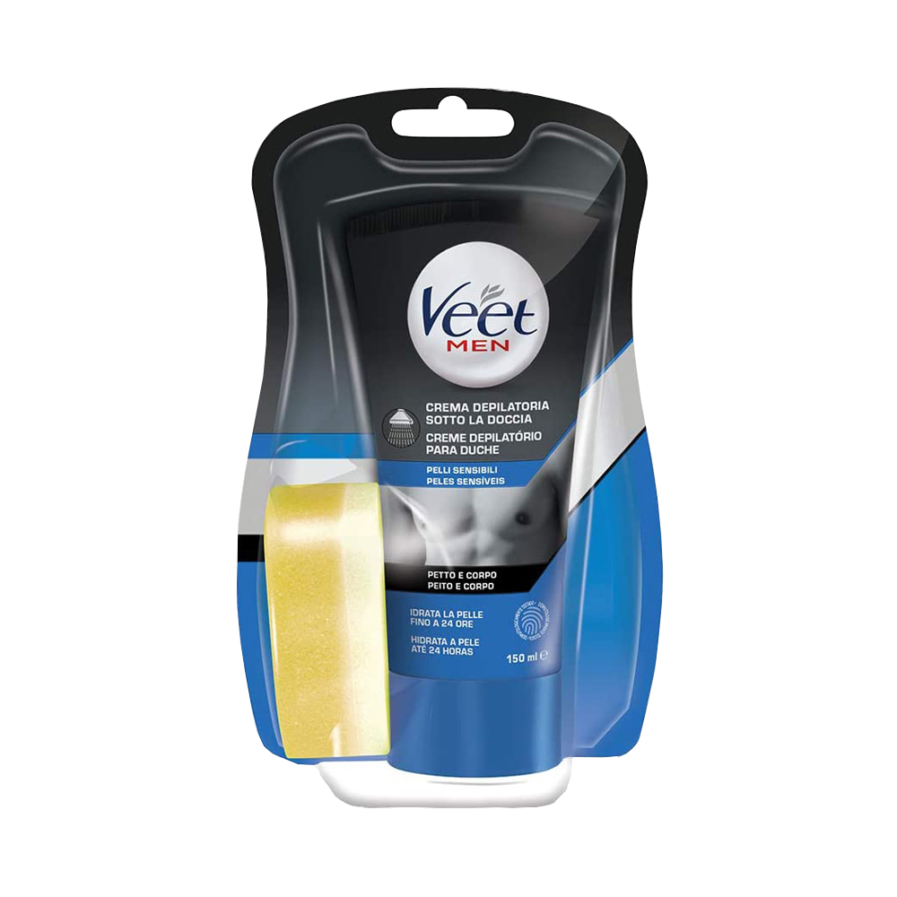 VEET MEN CREMA DEPILATORIA PER DOCCIA - PETTO E CORPO - 150ml