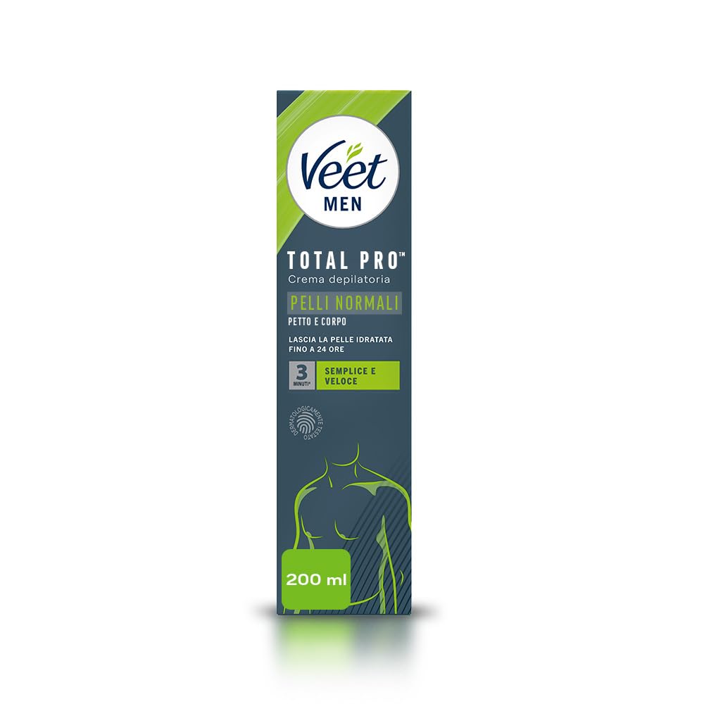 VEET MEN CREMA DEPILATORIA TOTAL PRO - PETTO E CORPO 200ml