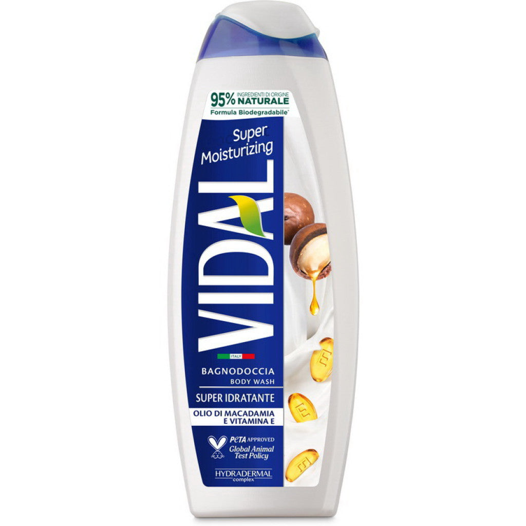 VIDAL BAGNODOCCIA SUPER IDRATANTE OLIO DI MACADAMIA - 500 ML