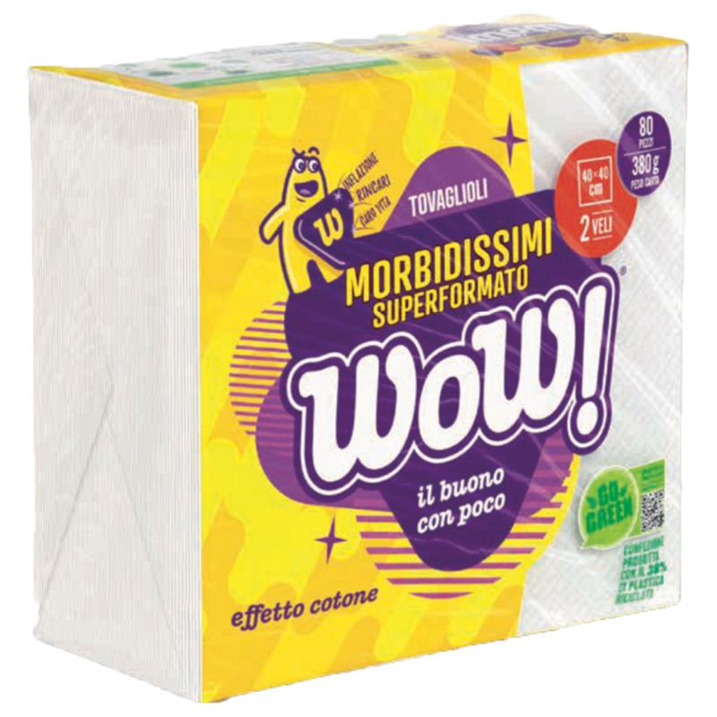 WOW TOVAGLIOLI 2 VELI 38x38cm - 80pz