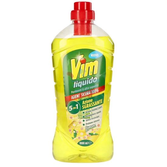 VIM LIQUIDO 5 in 1 - SGRASSANTE PAVIMENTI E SUPERFICI - 1L