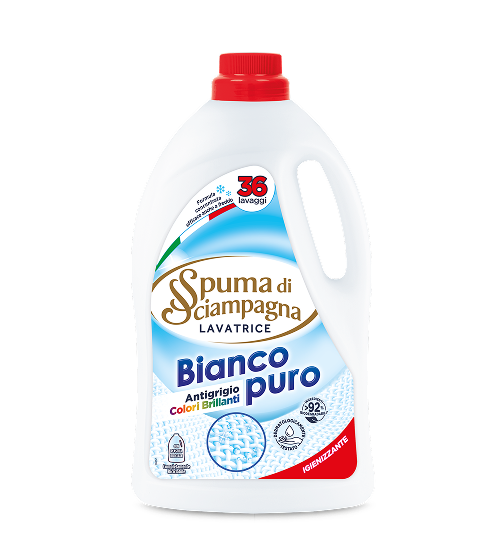 SPUMA DI SCIAMPAGNA LAVATRICE BIANCO PURO - IGIENIZZANTE