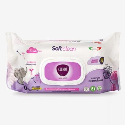CLENDY SALVIETTE SOFTCLEAN - PROFUMO GARDENIA - 72pz