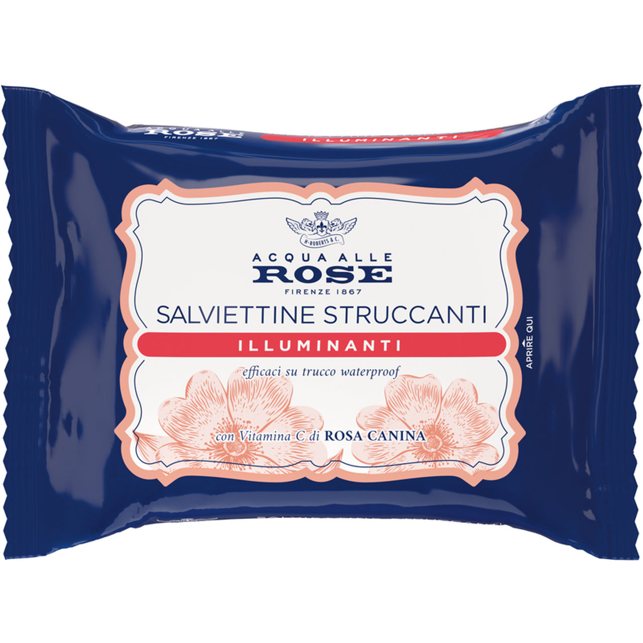 ACQUA DI ROSE SALVIETTINE STRUCCANTI ILLUMINANTI 20pz