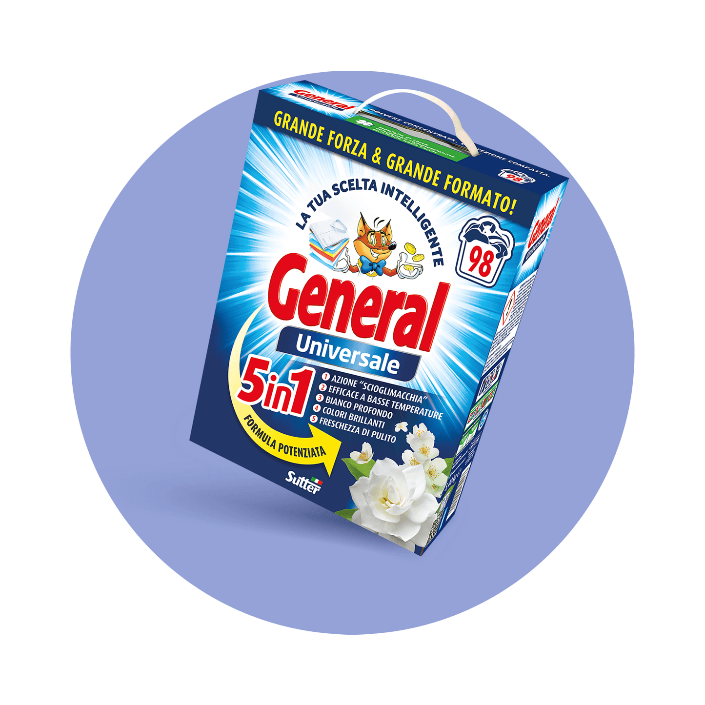 GENERAL UNIVERSALE BUCATO FUSTO POLVERE CONCENTRATA - 98 LAVAGGI