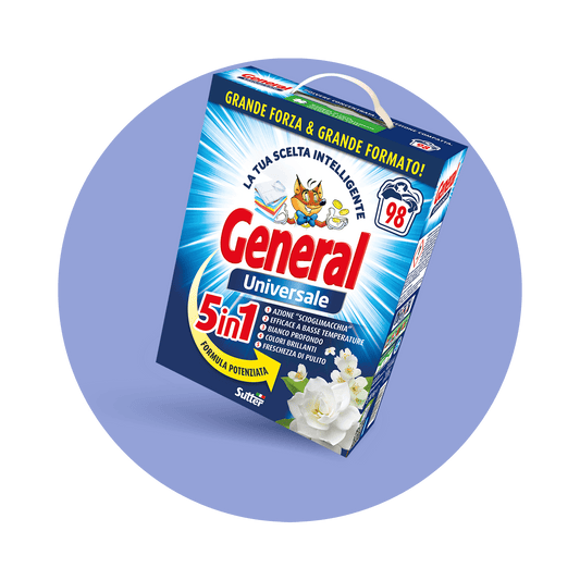 GENERAL UNIVERSALE BUCATO FUSTO POLVERE CONCENTRATA - 98 LAVAGGI