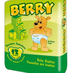 BERRY DRY PANNOLINI EXTRA LARGE 12pz