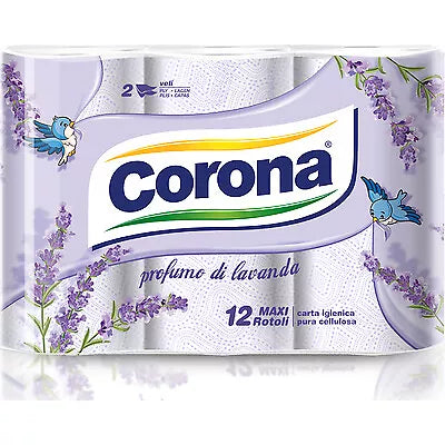 CORONA CARTA IGIENICA LAVANDA 2 VELI - 12 ROTOLI