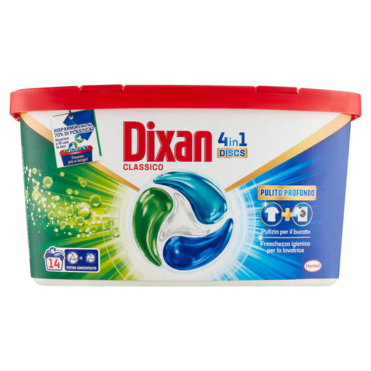 DIXAN LAVATRICE DISCS 4-in-1 PULITO PROFONDO - 14 CAPSULE