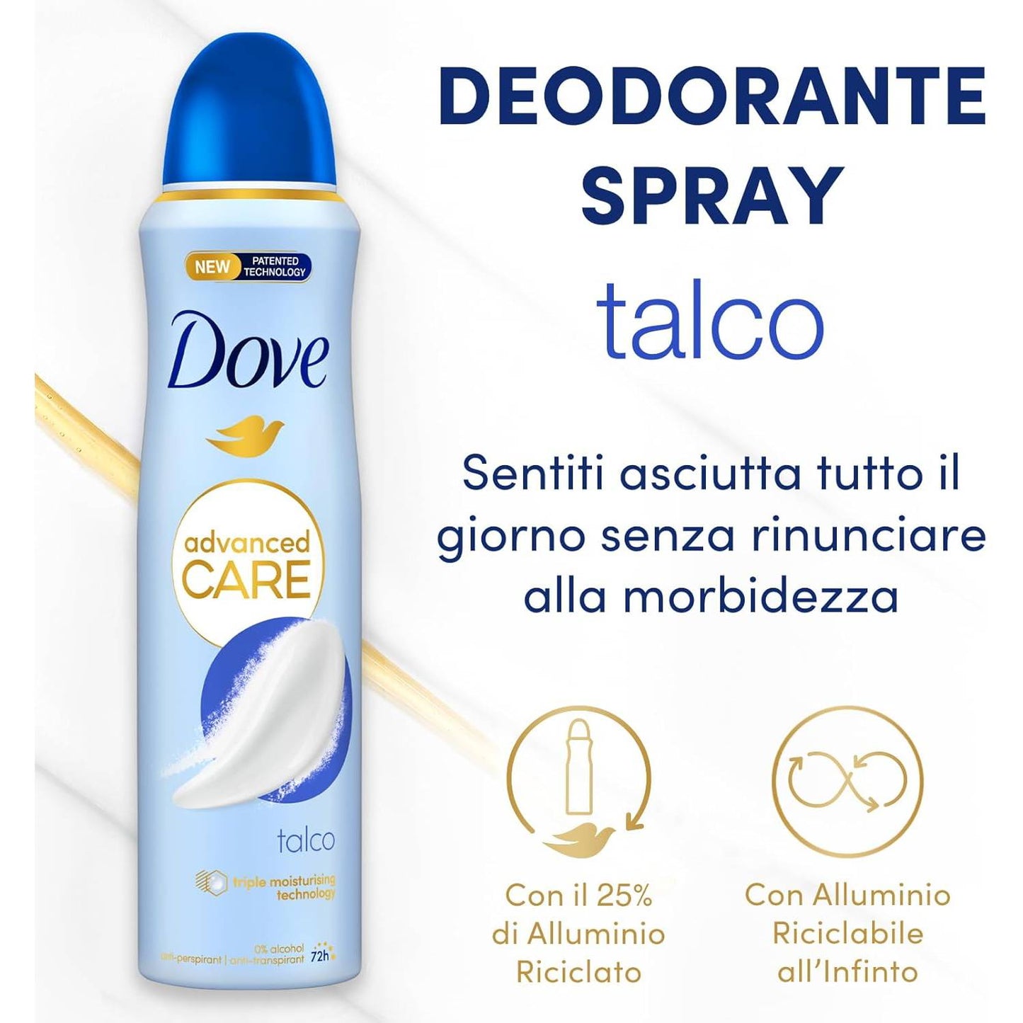 DOVE DEODORANTE SPRAY ADVANCED CARE 150ml