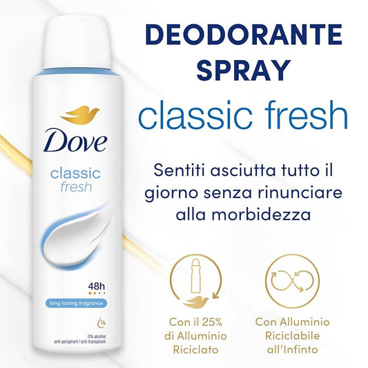 DOVE DEODORANTE CLASSIC FRESH 250 ML